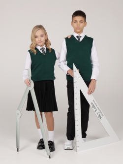 Вязаный жилет UNI Универ (ШФ-916)