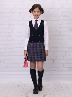 Школьный сарафан Рио комби Виктория (ШФ-1807)