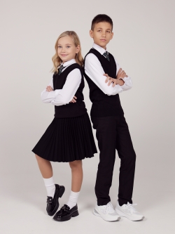 Вязаный жилет UNI Универ (ШФ-916)