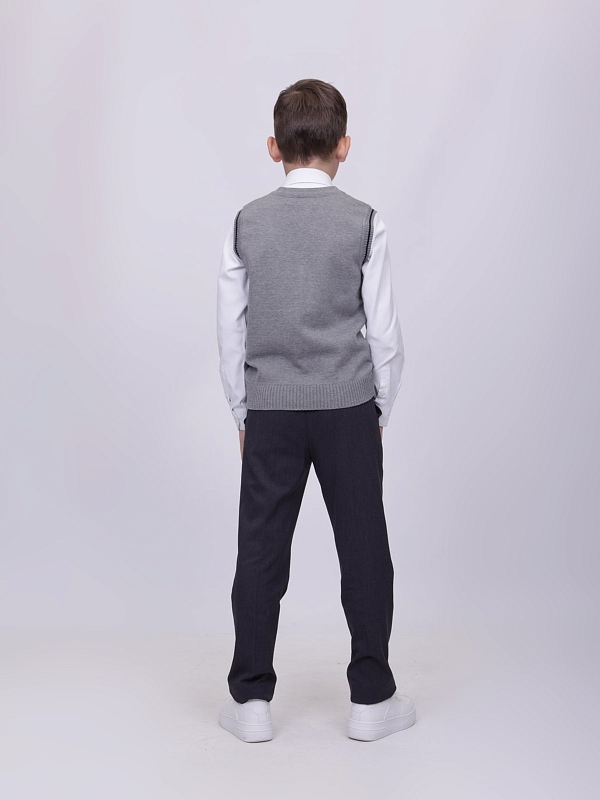 Вязаный жилет для мальчика Генри (ШФ-528)