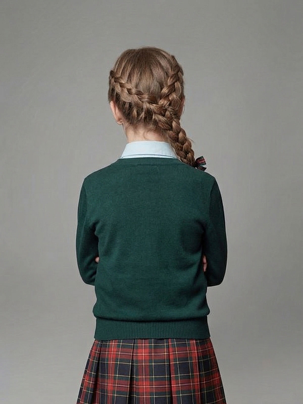 Вязаный кардиган для девочки Ирина (ШФ-982)