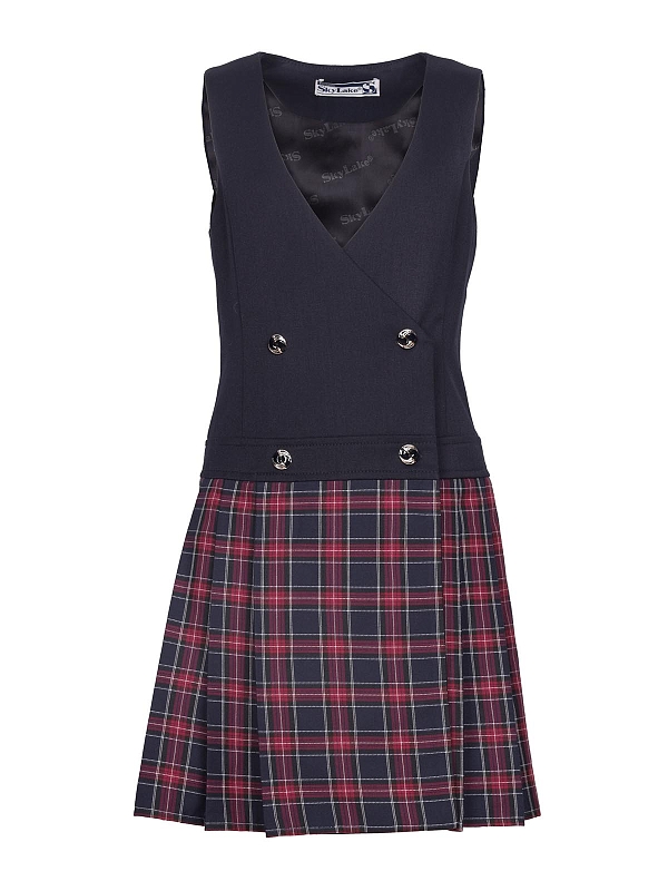 Школьный сарафан Рио комби Виктория (ШФ-1807)