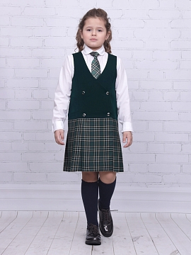 Школьный сарафан Гулливер-Рио комби (ШФ-2062)