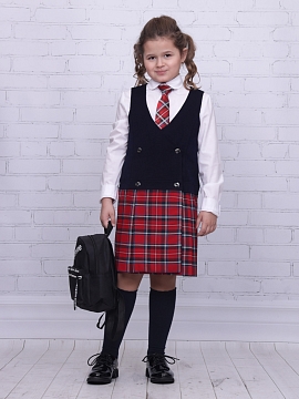 Школьный сарафан Гулливер-Рио комби (ШФ-2062)