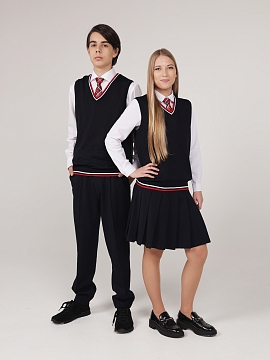 Вязаный жилет UNI Триколор (ШФ-1350/1)