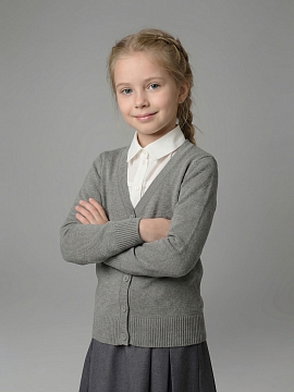 Вязаный кардиган для девочки Ирина (ШФ-982)