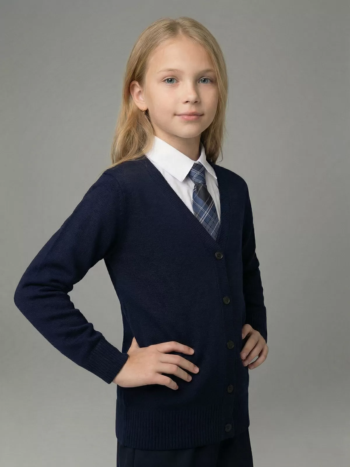 Вязаный кардиган для девочки Ирина (ШФ-982/1)