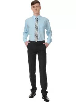 Брюки для мальчика Slim Fit Дэвид (ШФ-951) чёрного цвета