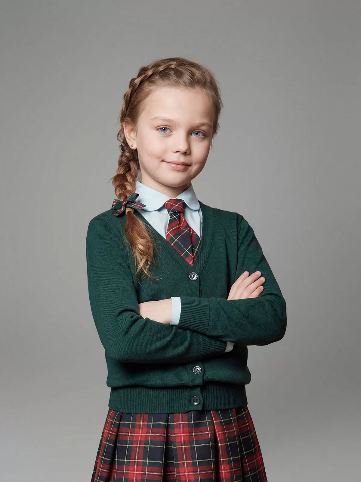 Вязаный кардиган для девочки Ирина (ШФ-982)