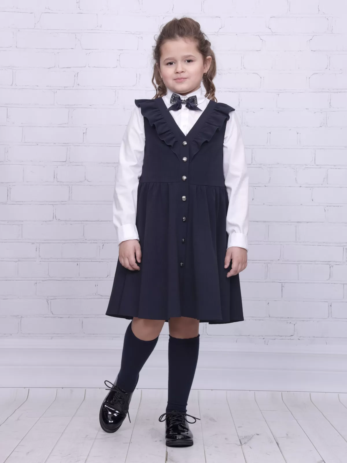 Школьный сарафан Гулливер-Верона (ШФ-2142)