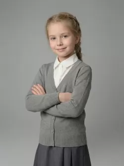 Вязаный кардиган для девочки Ирина (ШФ-982)