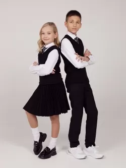 Вязаный жилет UNI Универ (ШФ-916)